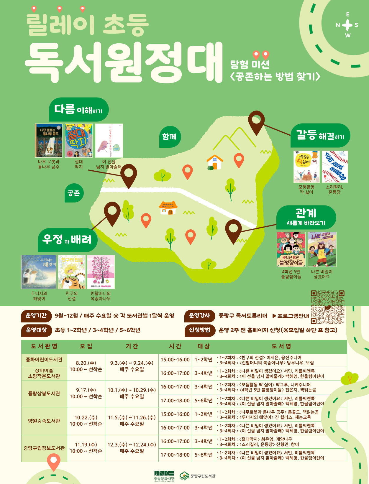 2025 릴레이 〈초등 독서원정대〉 운영 안내(9~12월)